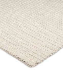 Miss Amara Laila Ivory Braided Wool Rug