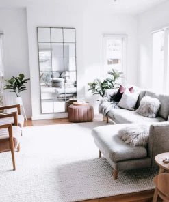 Miss Amara Laila Ivory Braided Wool Rug