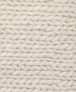 Miss Amara Laila Ivory Braided Wool Rug