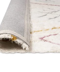 Miss Amara All Rugs Lainie Pastel Multi-Colour Abstract Tribal Shag Rug