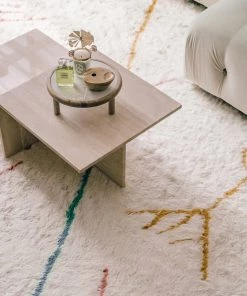 Miss Amara All Rugs Lainie Pastel Multi-Colour Abstract Tribal Shag Rug