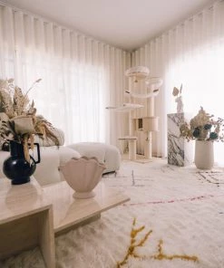 Miss Amara All Rugs Lainie Pastel Multi-Colour Abstract Tribal Shag Rug