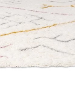 Miss Amara All Rugs Lainie Pastel Multi-Colour Abstract Tribal Shag Rug