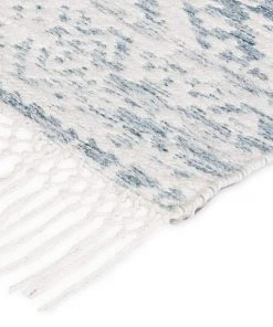 Miss Amara All Rugs Larissa Blue And Ivory Transitional Tribal Rug