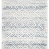 Miss Amara All Rugs Larissa Blue And Ivory Transitional Tribal Rug