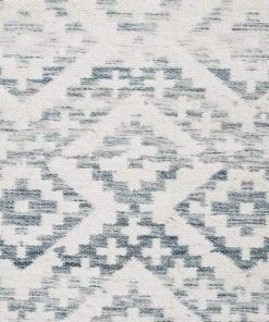 Miss Amara All Rugs Larissa Blue And Ivory Transitional Tribal Rug
