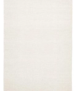 Miss Amara Larvic Off-White Felted Wool & Cotton Hand-Knotted Rug All Rugs