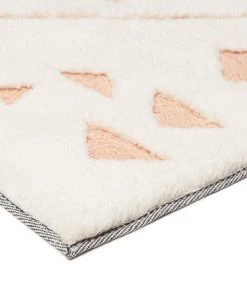 Miss Amara All Rugs Leesha Cream And Peach Tribal Shag Rug