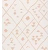 Miss Amara All Rugs Leesha Cream And Peach Tribal Shag Rug