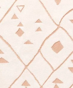 Miss Amara All Rugs Leesha Cream And Peach Tribal Shag Rug