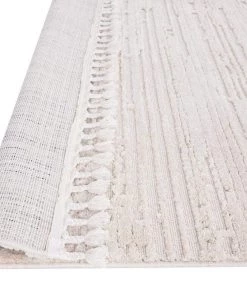 Miss Amara Leilani Ivory Cream Textured Rug