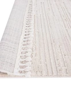 Miss Amara Leilani Ivory Cream Textured Runner Rug All Rugs