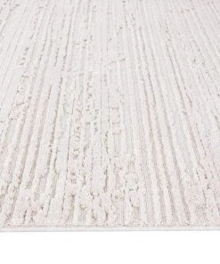 Miss Amara Leilani Ivory Cream Textured Rug