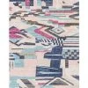 Miss Amara Lexi Blue And Pink Abstract Tribal PET Runner Rug All Rugs