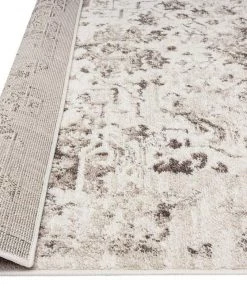 Miss Amara Liliana Cream And Brown Traditional Distressed Floral Rug All Rugs