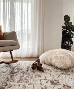 Miss Amara Liliana Cream And Brown Traditional Distressed Floral Rug All Rugs