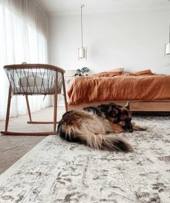 Miss Amara Liliana Cream And Brown Traditional Distressed Floral Rug All Rugs