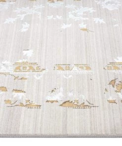 Miss Amara All Rugs Lindy Cream Ivory And Gold Traditional Floral Rug