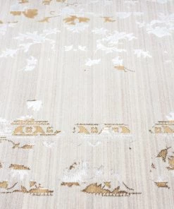 Miss Amara Lindy Cream Ivory And Gold Traditional Floral Runner Rug