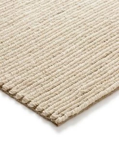 Miss Amara All Rugs Linnea Beige Herringbone Braided Wool Rug