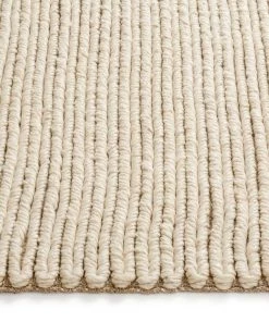 Miss Amara All Rugs Linnea Beige Herringbone Braided Wool Rug