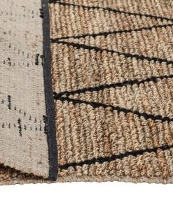 Miss Amara Livia Diamond Pattern Natural Hemp And Wool Rug