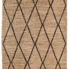Miss Amara Livia Diamond Pattern Natural Hemp And Wool Rug