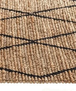 Miss Amara Livia Diamond Pattern Natural Hemp And Wool Rug