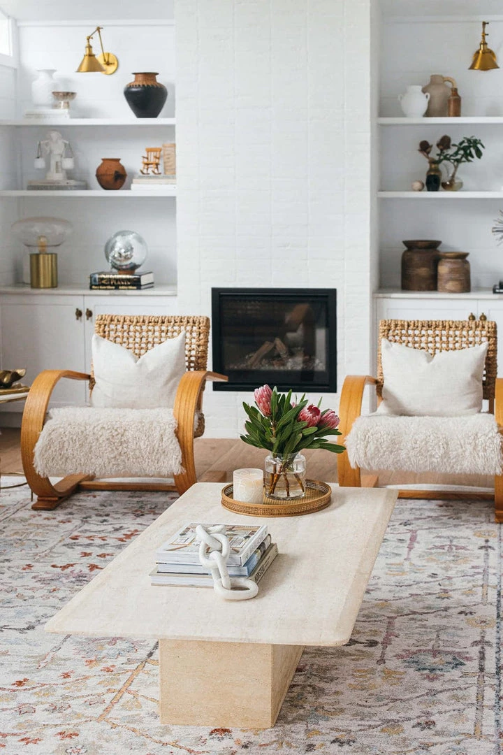 Miss Amara Livvie Blue And Orange Multi-Colour Distressed Rug All Rugs