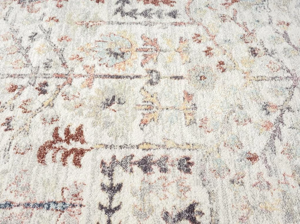 Miss Amara Livvie Blue And Orange Multi-Colour Distressed Rug All Rugs