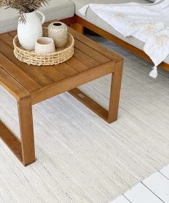 Miss Amara Loretta Cream And Grey Indoor Outdoor PET Rug