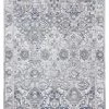 Miss Amara All Rugs Lorna Grey Blue And Ivory Transitional Distressed Motif Rug