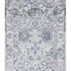 Miss Amara All Rugs Lorna Grey Blue And Ivory Transitional Distressed Motif Runner Rug