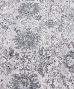 Miss Amara All Rugs Lorna Grey Blue And Ivory Transitional Distressed Motif Rug