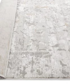 Miss Amara All Rugs Louise Grey Ivory And Beige Distressed Floral Rug