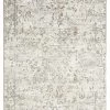 Miss Amara All Rugs Louise Grey Ivory And Beige Distressed Floral Rug
