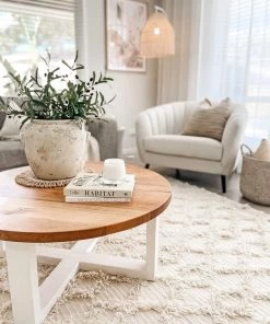 Miss Amara Lova Diamond Pattern Ivory Wool Rug