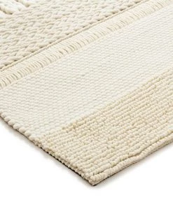 Miss Amara Lucia Ivory Chunky Knit Wool Rug All Rugs