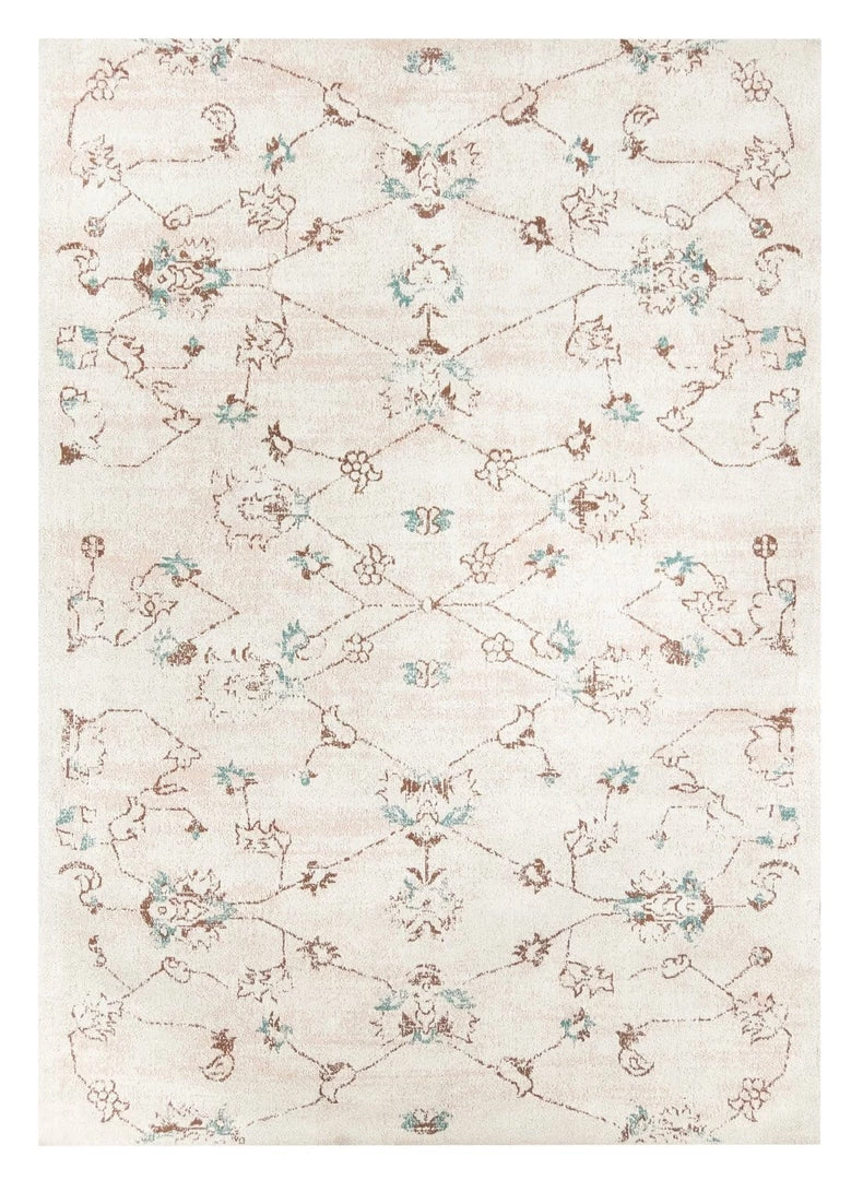 Miss Amara All Rugs Luna Blue And Pink Floral Rug