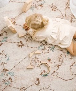 Miss Amara All Rugs Luna Blue And Pink Floral Rug