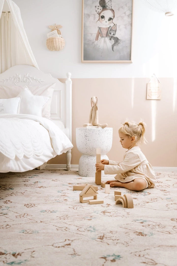 Miss Amara All Rugs Luna Blue And Pink Floral Rug