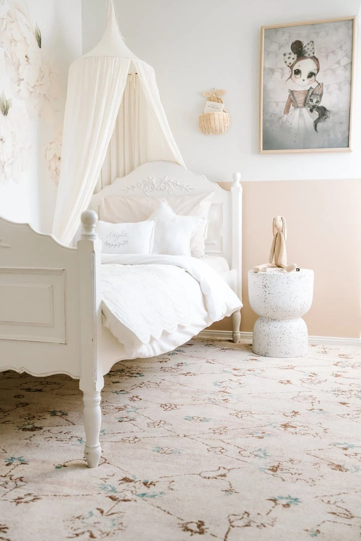 Miss Amara All Rugs Luna Blue And Pink Floral Rug