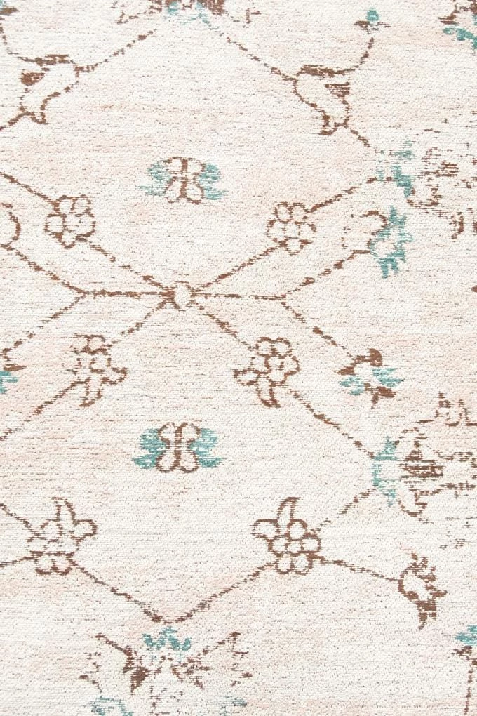 Miss Amara Luna Blue And Pink Floral Round Rug