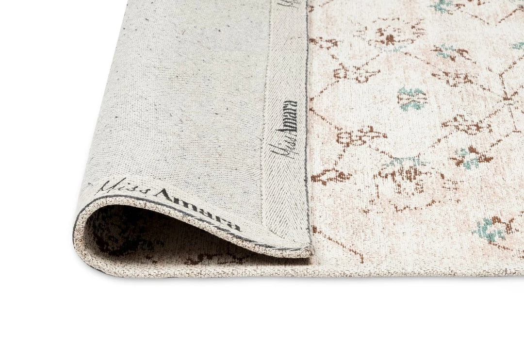 Miss Amara Luna Blue And Pink Floral Runner Rug All Rugs