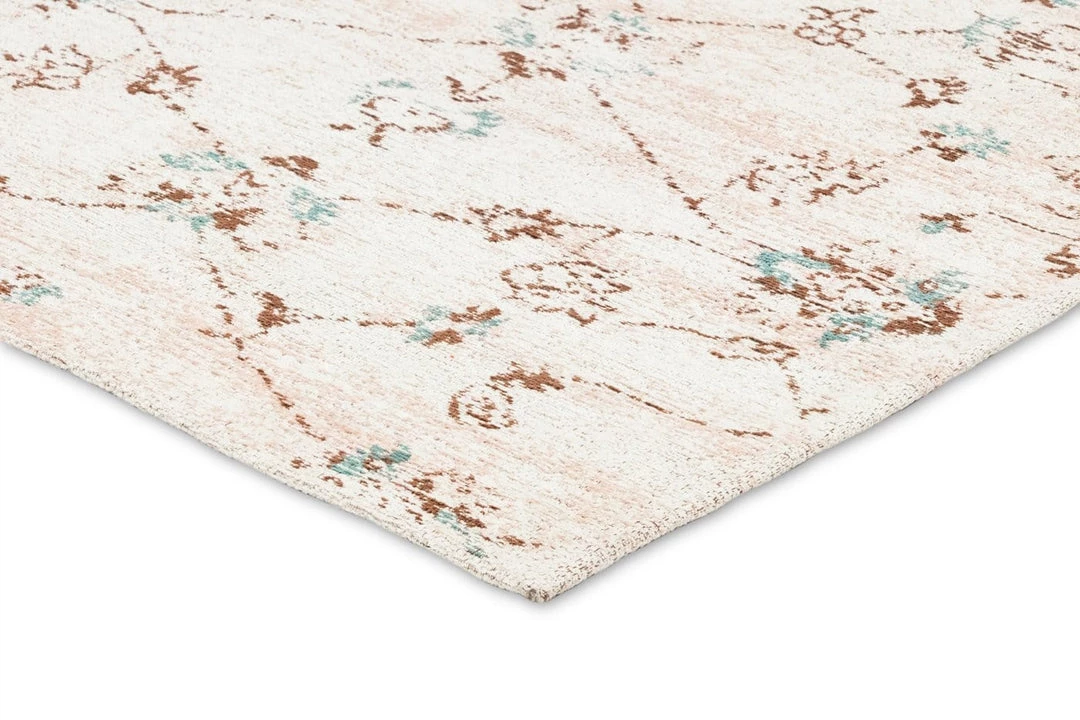 Miss Amara Luna Blue And Pink Floral Runner Rug All Rugs