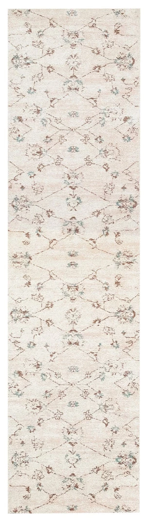 Miss Amara Luna Blue And Pink Floral Runner Rug All Rugs