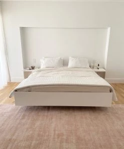 Miss Amara All Rugs Lyla Blush Peach Distressed Viscose Rug