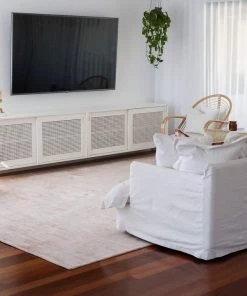 Miss Amara All Rugs Lyla Blush Peach Distressed Viscose Rug