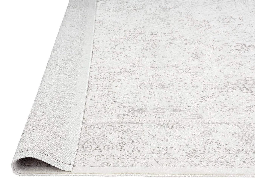 Miss Amara Madison Ivory And Grey Traditional Distressed Rug