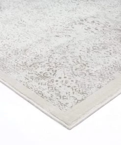 Miss Amara Madison Ivory And Grey Traditional Distressed Rug